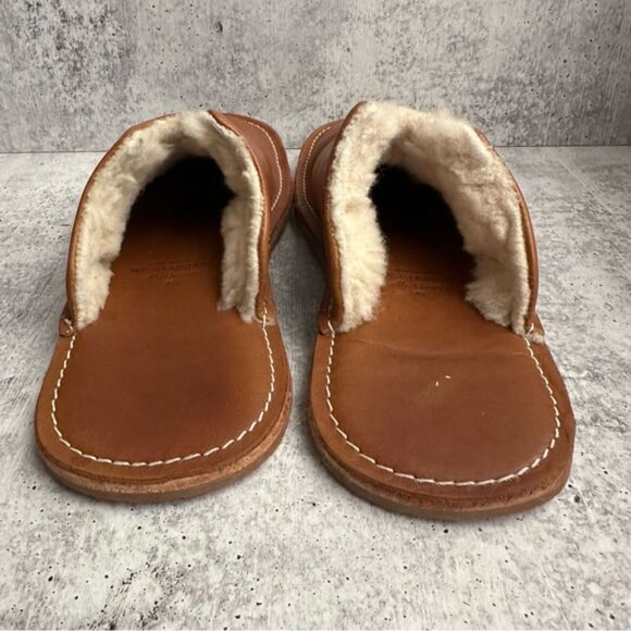 WP STANDARD Mr. Grumpy Leather Sheepskin Slippers Women’s Large 9/10 - Picture 6 of 12